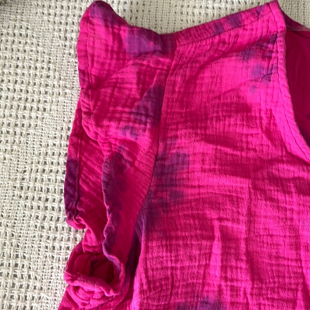 NEW! Time and Tru Tie-dye Sustainable 100% Cotton Top - Picture 9 of 12